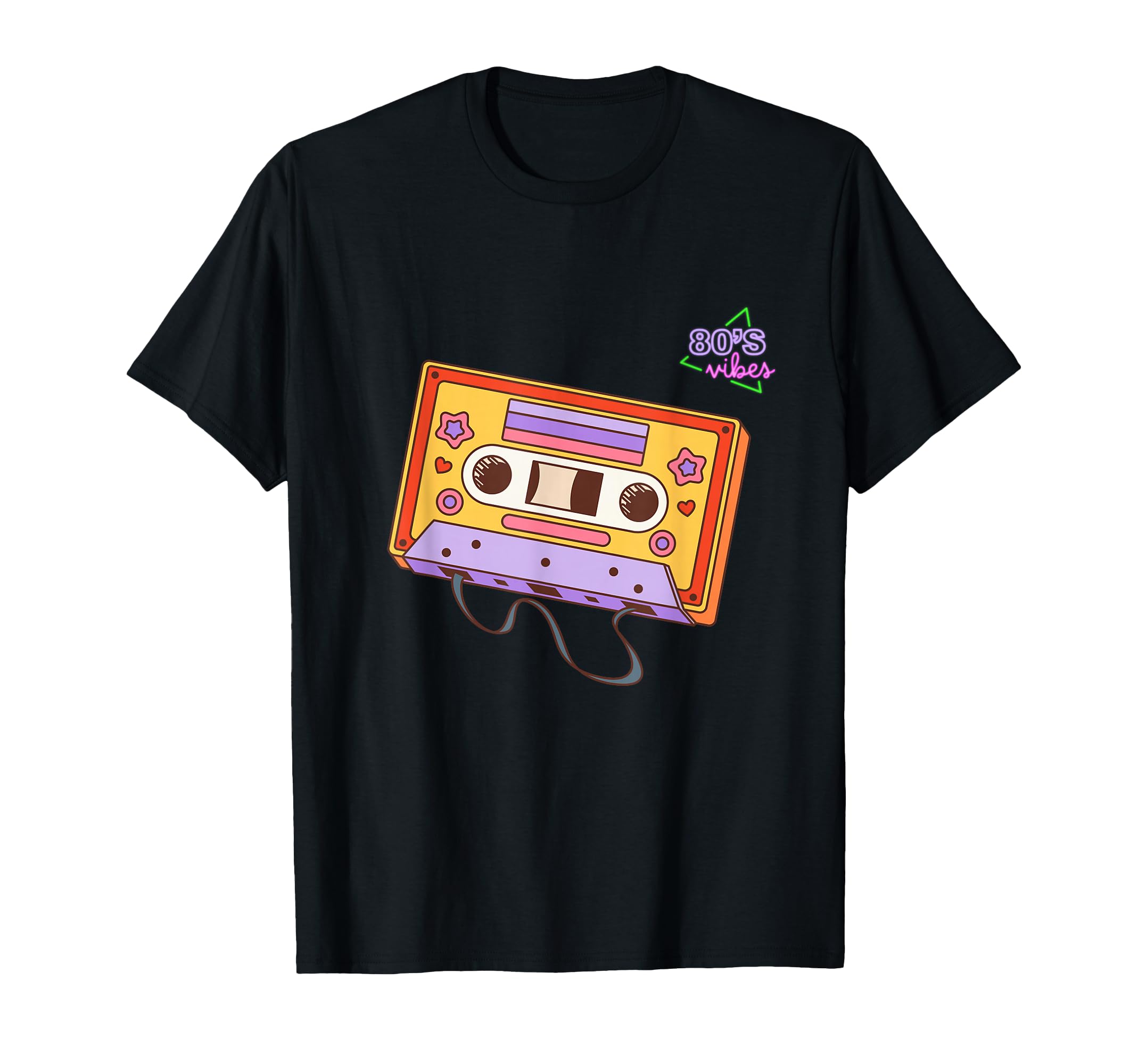 Vibes 80 Cassette Tape T-Shirt - Graphic Print Unisex - T-Shirt, Sweatshirt, Hoodie