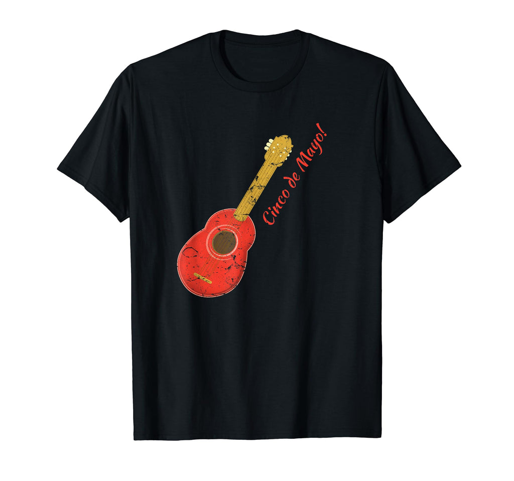 Mexican Art Distressed Cinco De T-Shirt - Casual Everyday Wear Men Women - T-Shirt, Sweatshirt, Hoodie