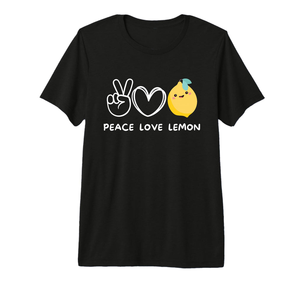 Peace Love Lemon Lemon Lover Fruit Lover T-Shirt - Graphic Print Unisex - T-Shirt, Sweatshirt, Hoodie