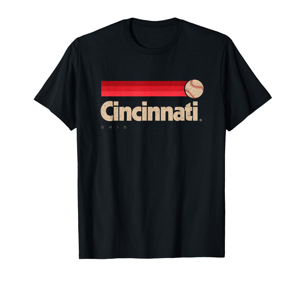 Red Cincinnati Baseball Softball City T-Shirt - Streetwear Style Unisex - T-Shirt, Sweatshirt, Hoodie
