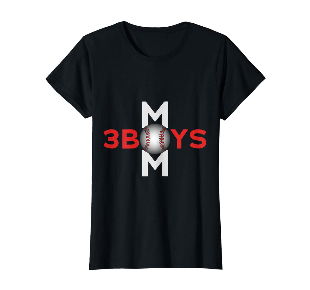 Mom 3 Baseball Mothers Day T-Shirt - Novelty Apparel Men Women - T-Shirt, Sweatshirt, Hoodie