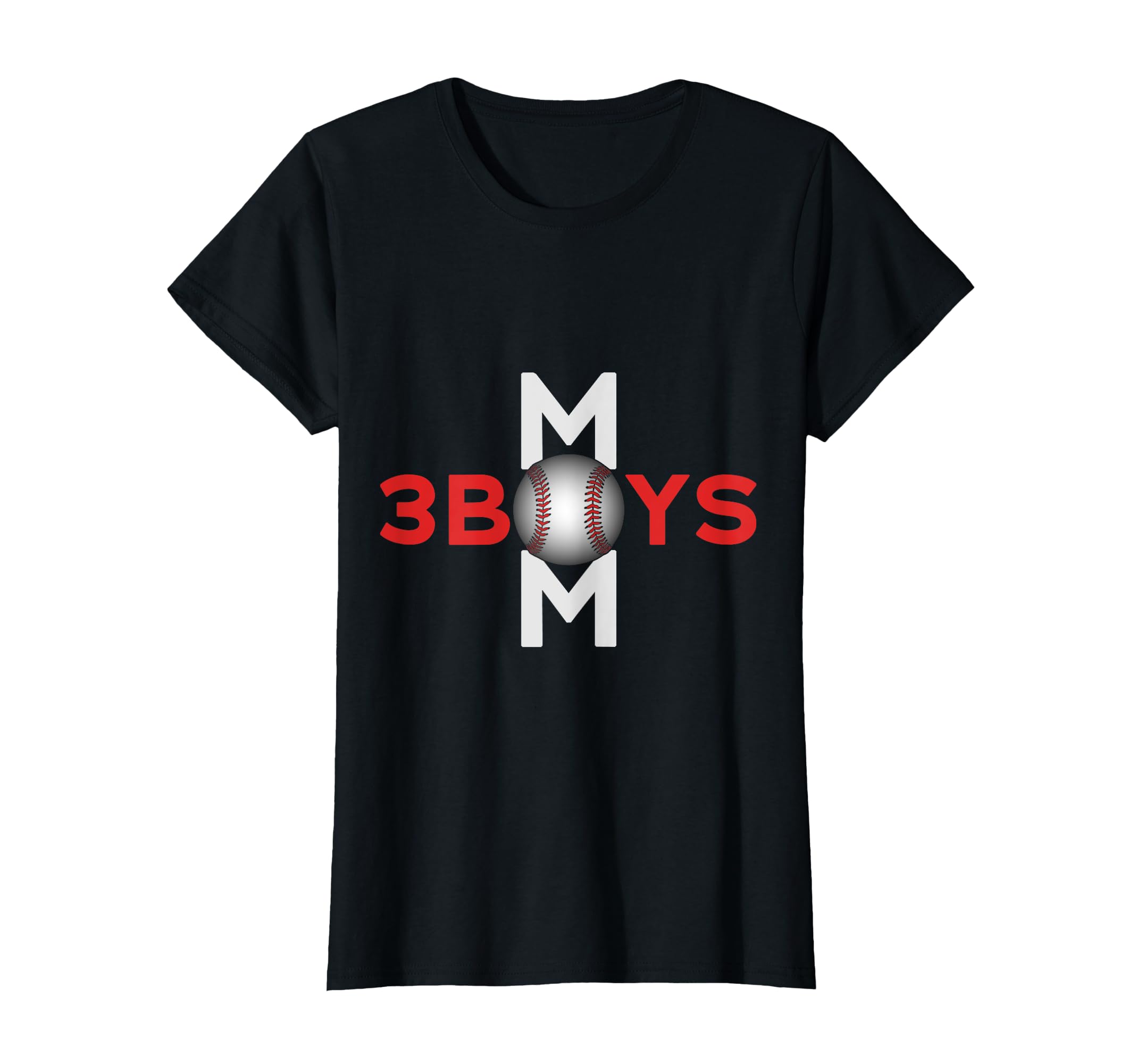 Mom 3 Baseball Mothers Day T-Shirt - Novelty Apparel Men Women - T-Shirt, Sweatshirt, Hoodie