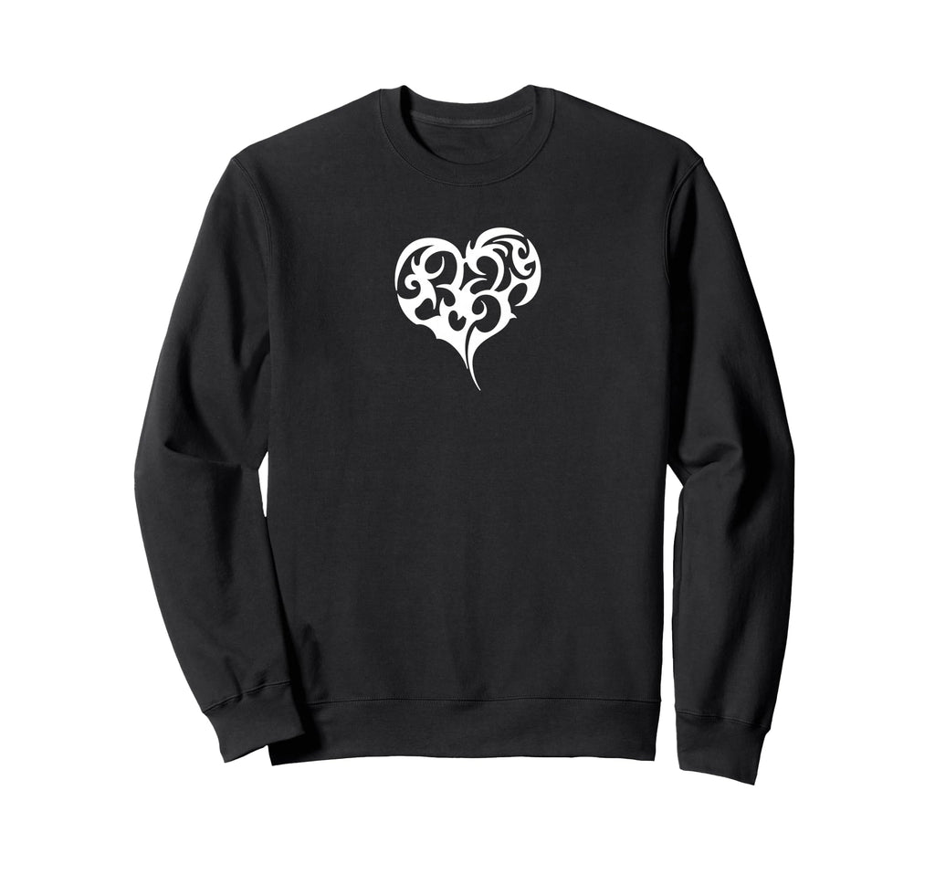 Y2K Tribal Heart Tattoo Sweatshirt - Aesthetic Graphic Unisex - T-Shirt, Sweatshirt, Hoodie