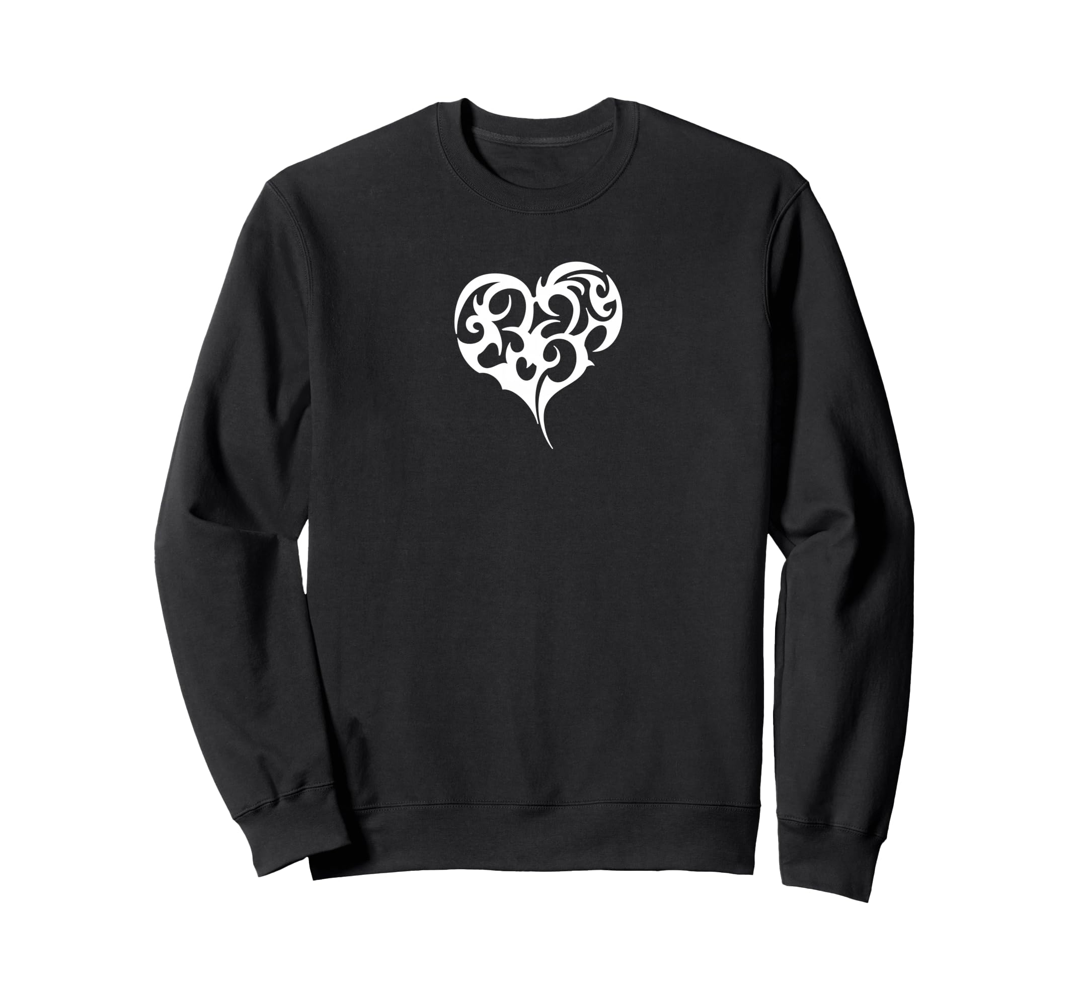 Y2K Tribal Heart Tattoo Sweatshirt - Aesthetic Graphic Unisex - T-Shirt, Sweatshirt, Hoodie