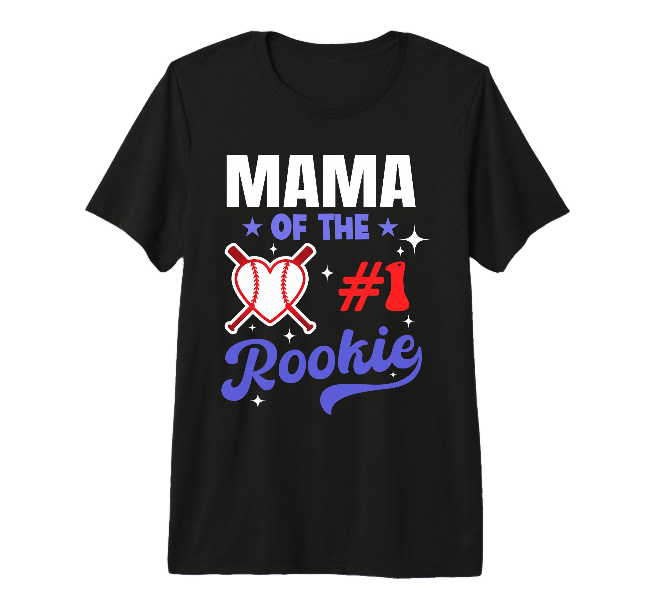 Mama Rookie 1St Baseball Birthday Party T-Shirt - Aesthetic Graphic Unisex - T-Shirt, Sweatshirt, Hoodie