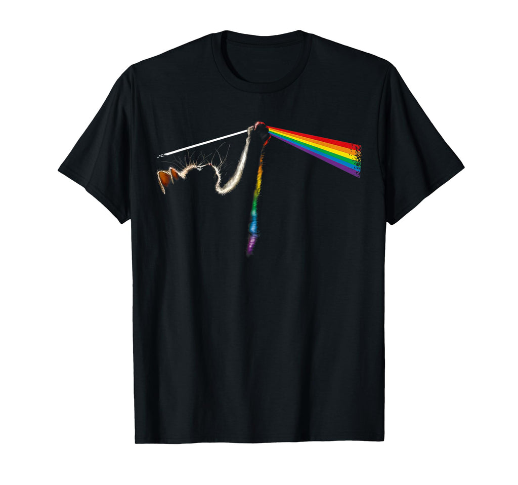 Cat Lover Dad Cat Mom Prism Rainbow T-Shirt - Novelty Apparel Men Women - T-Shirt, Sweatshirt, Hoodie
