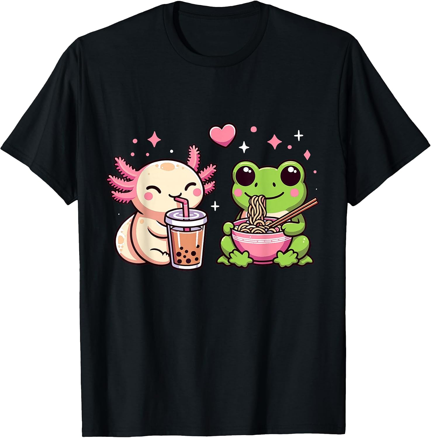 Frog and Axolotl For teens - Adult & Kids T-Shirts, Sweatshirts & Hoodies apparel design preview 1