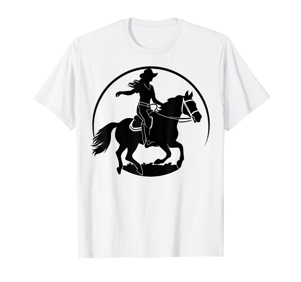 Cowboy Rodeo Horse Riding Usa Cowboy T-Shirt - Minimalist Print Unisex - T-Shirt, Sweatshirt, Hoodie