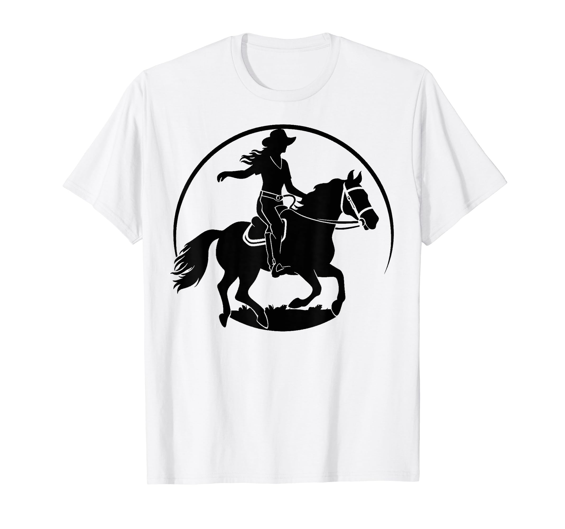 Cowboy Rodeo Horse Riding Usa Cowboy T-Shirt - Minimalist Print Unisex - T-Shirt, Sweatshirt, Hoodie