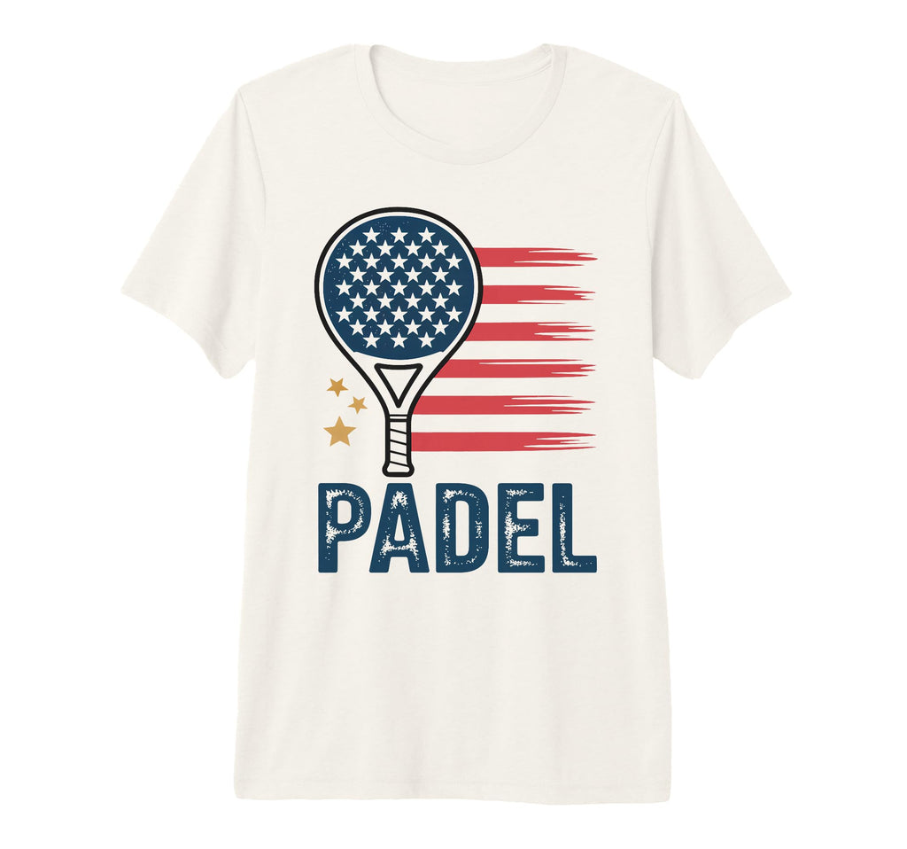 Patriotic Padel Usa Distressed T-Shirt - Casual Everyday Wear Unisex - T-Shirt, Sweatshirt, Hoodie