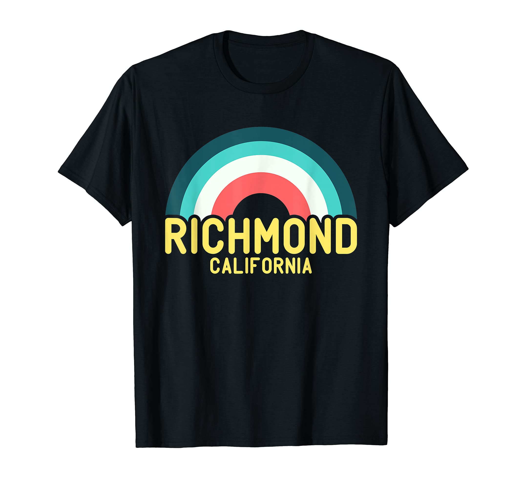 Richmond California Rainbow T-Shirt - Aesthetic Graphic Unisex - T-Shirt, Sweatshirt, Hoodie