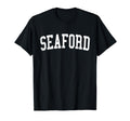 Seaford Ny Distressed White Varsity T-Shirt - Trendy Graphic Men Women - T-Shirt, Sweatshirt, Hoodie