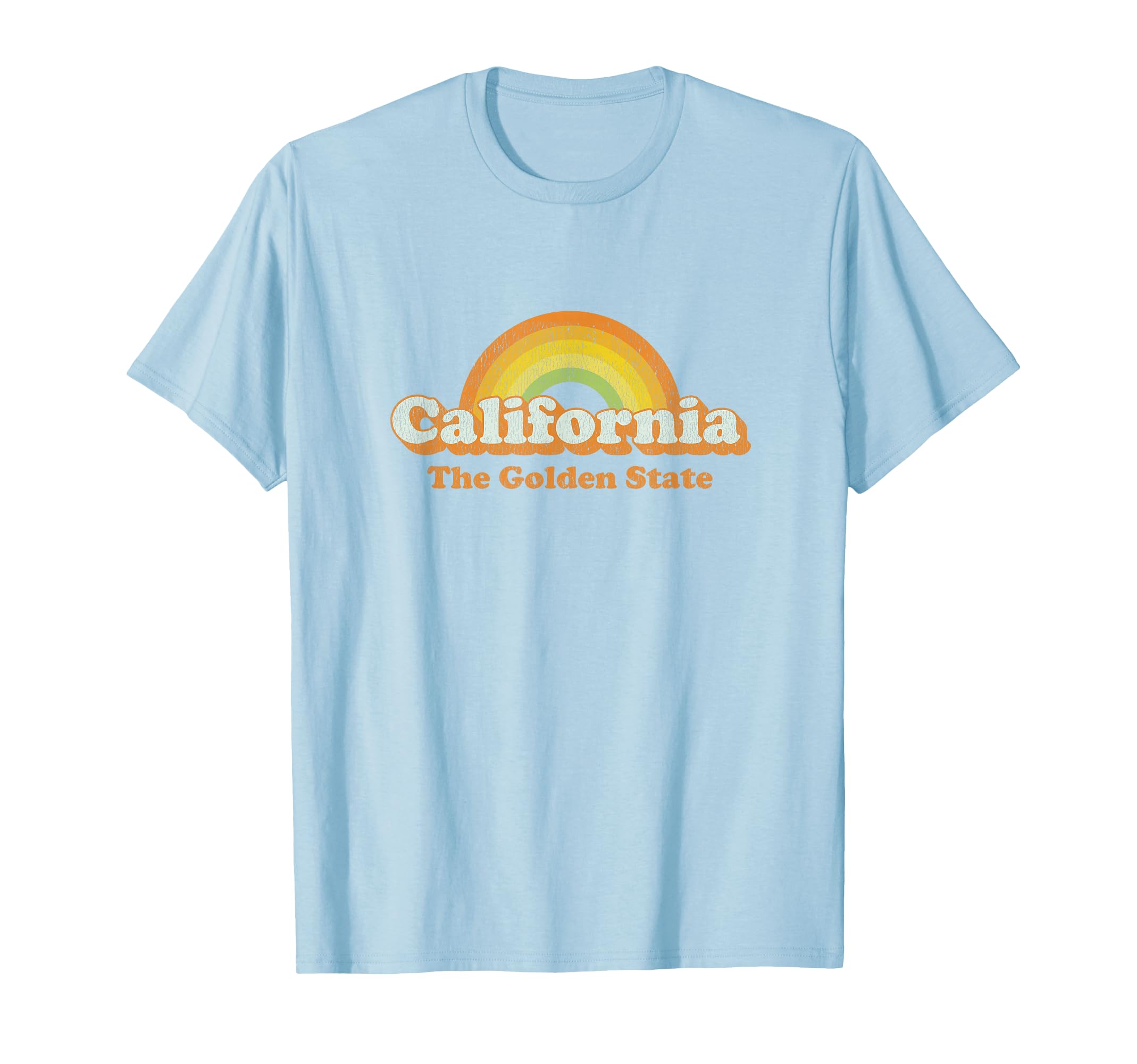 California 70S Rainbow T-Shirt - Aesthetic Graphic for Adults - T-Shirt, Sweatshirt, Hoodie