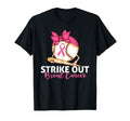 Strike Out Breast Cancer Awareness T-Shirt - Graphic Print Men Women - T-Shirt, Sweatshirt, Hoodie