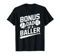 Bonus Dad Baller Baseball Step Dad T-Shirt - Minimalist Print for Adults - T-Shirt, Sweatshirt, Hoodie