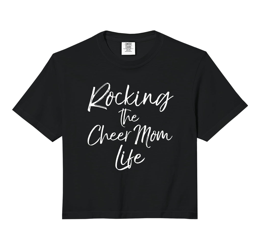 Rocking Cheer Mom Life Cheerleader Hoodie - Trendy Graphic Men Women - T-Shirt, Sweatshirt, Hoodie