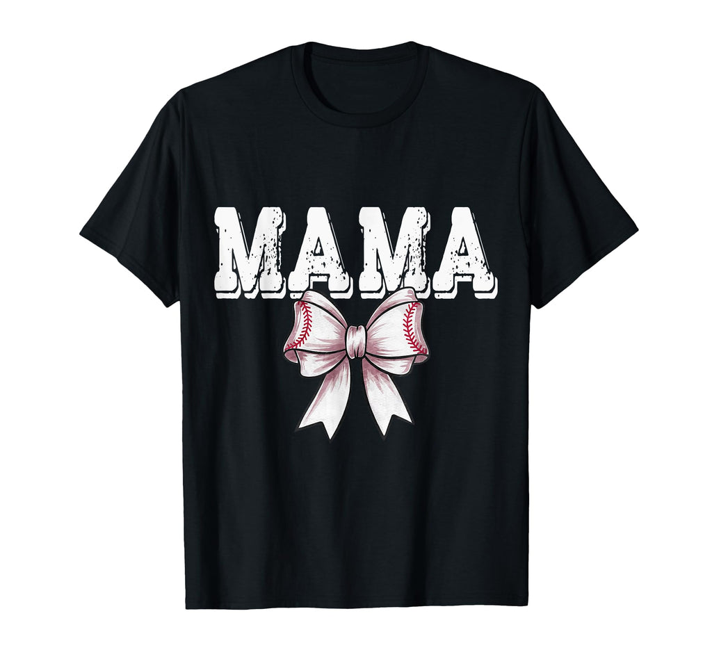 Coquette Baseball Bow Mom Sister T-Shirt - Casual Everyday Wear for Adults - T-Shirt, Sweatshirt, Hoodie