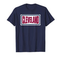 Cleveland Maroon Red Dark Blue Striped T-Shirt - Custom Art Print Unisex - T-Shirt, Sweatshirt, Hoodie
