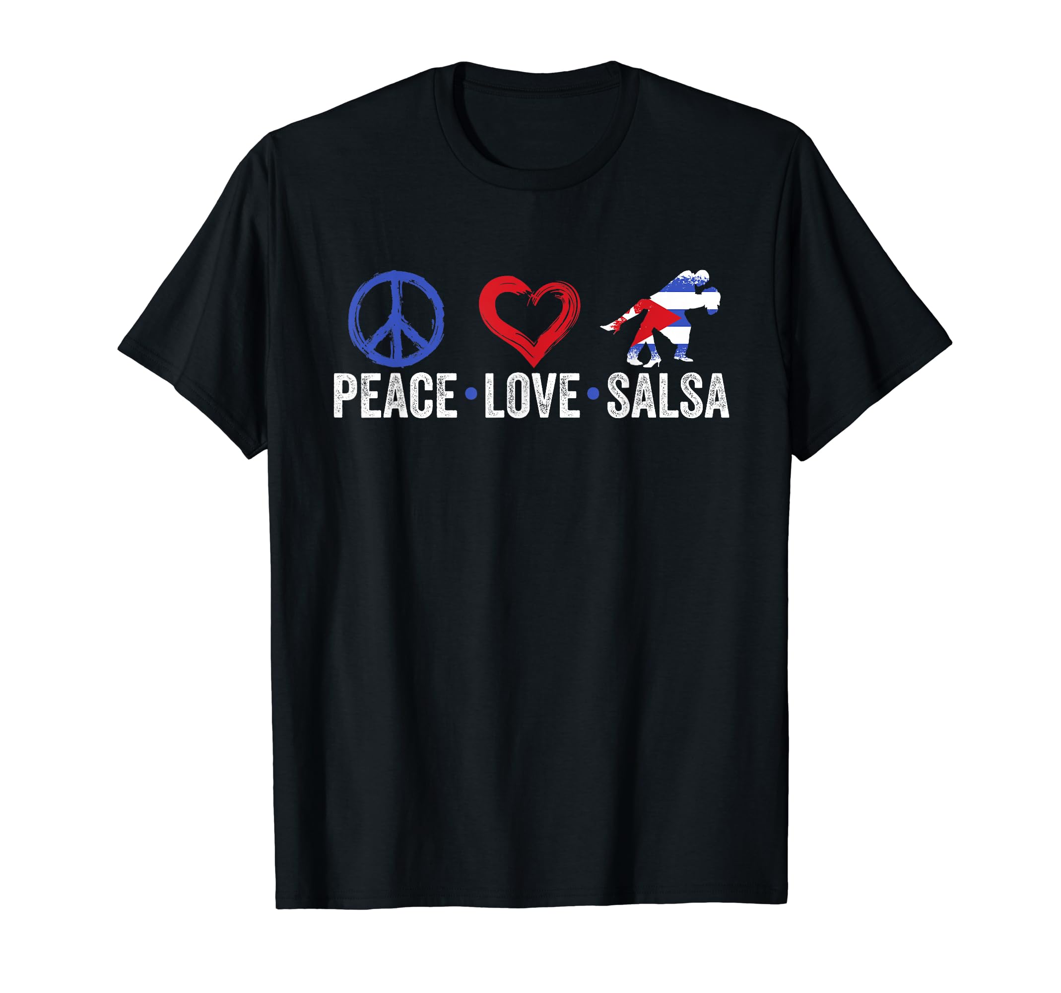 Funny Cuba Lover Cuban Peace Love T-Shirt - Novelty Apparel for Adults - T-Shirt, Sweatshirt, Hoodie