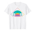 Sunset Palm Trees 90S Art 80S T-Shirt - Casual Everyday Wear for Adults - T-Shirt, Sweatshirt, Hoodie