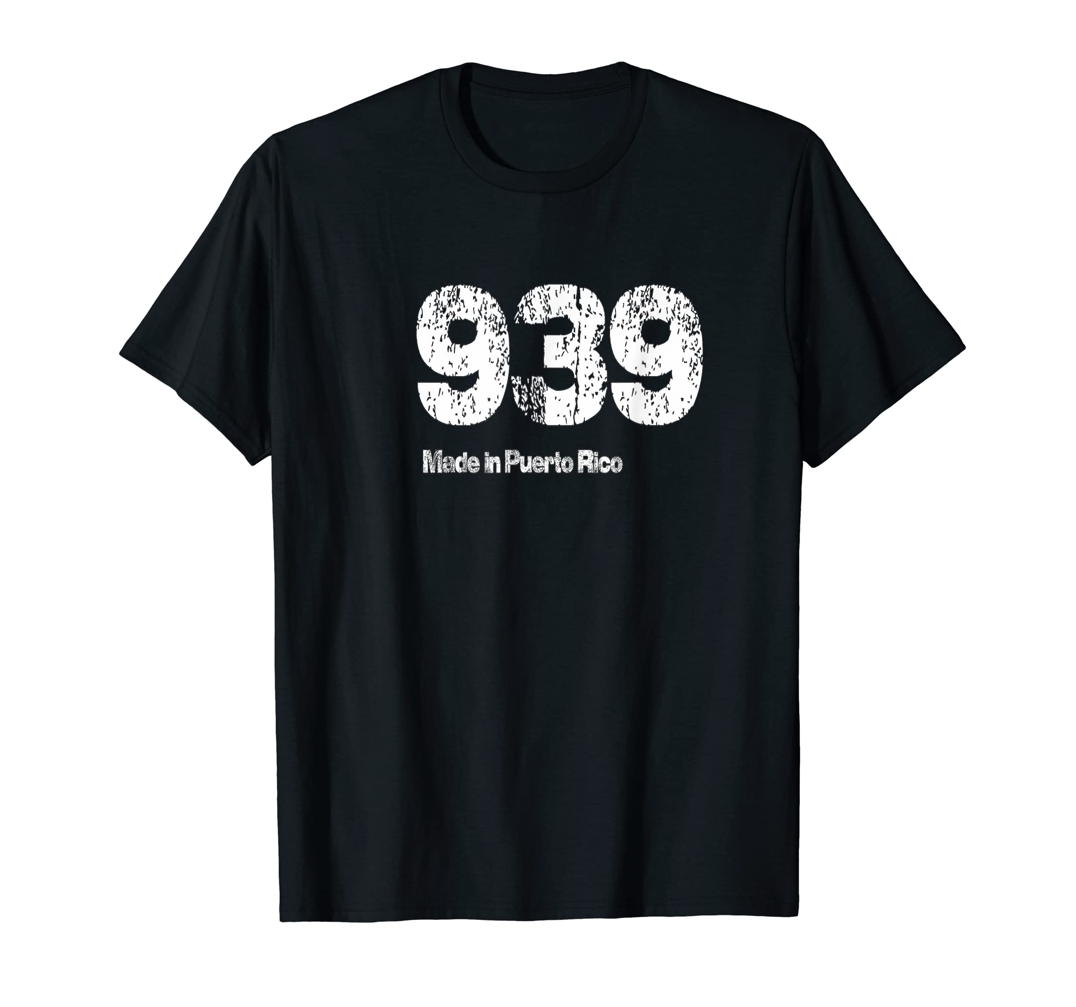 939 Made Puerto Rico Distressed T-Shirt - Minimalist Print for Adults - T-Shirt, Sweatshirt, Hoodie
