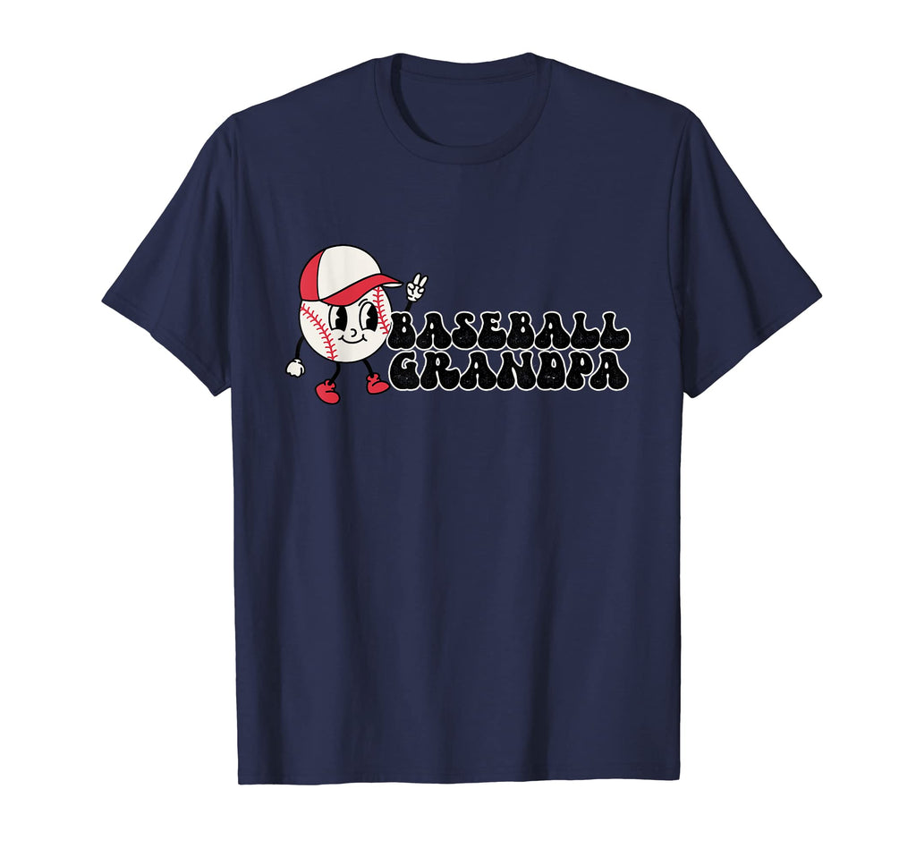 Baseball Grandpa Trendy Cartoon T-Shirt - Casual Everyday Wear Men Women - T-Shirt, Sweatshirt, Hoodie