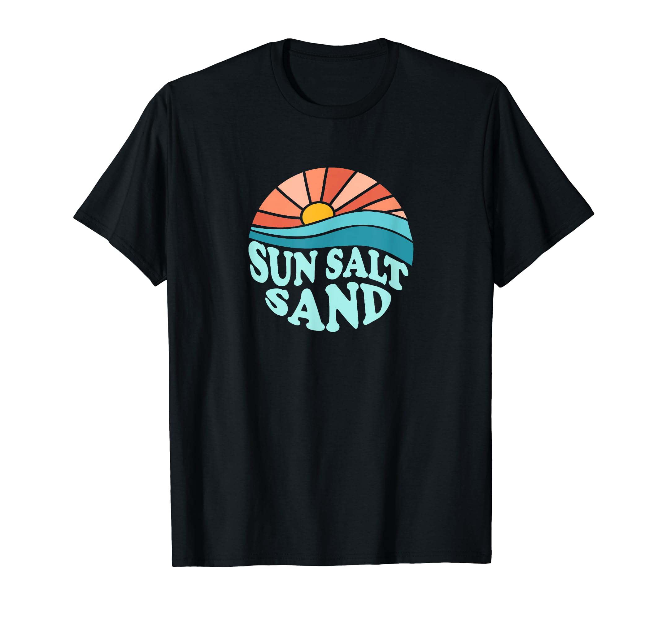 Sun Salt Sand Beach Sunset T-Shirt - Custom Art Print Unisex - T-Shirt, Sweatshirt, Hoodie