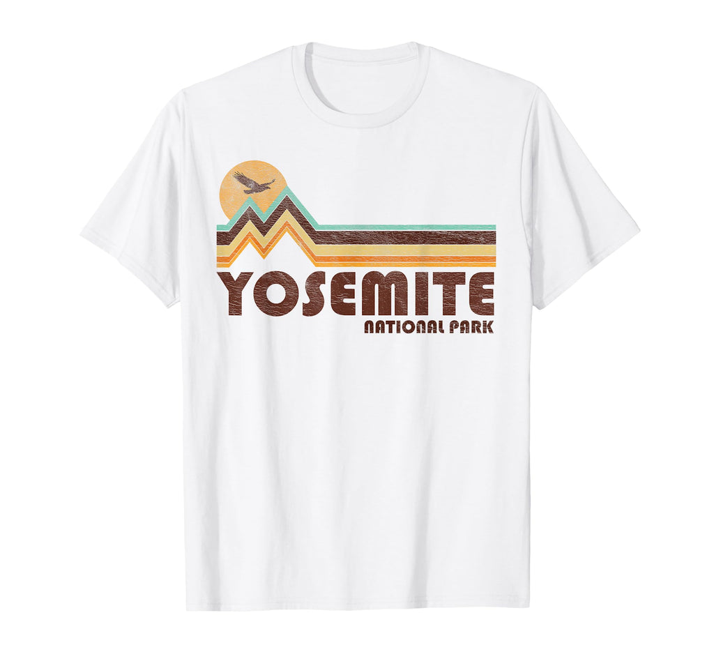 Yosemite National Park 70S 80S T-Shirt - Custom Art Print for Adults - T-Shirt, Sweatshirt, Hoodie
