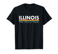 Illinois Prairie State Stripes T-Shirt - Trendy Graphic Unisex - T-Shirt, Sweatshirt, Hoodie