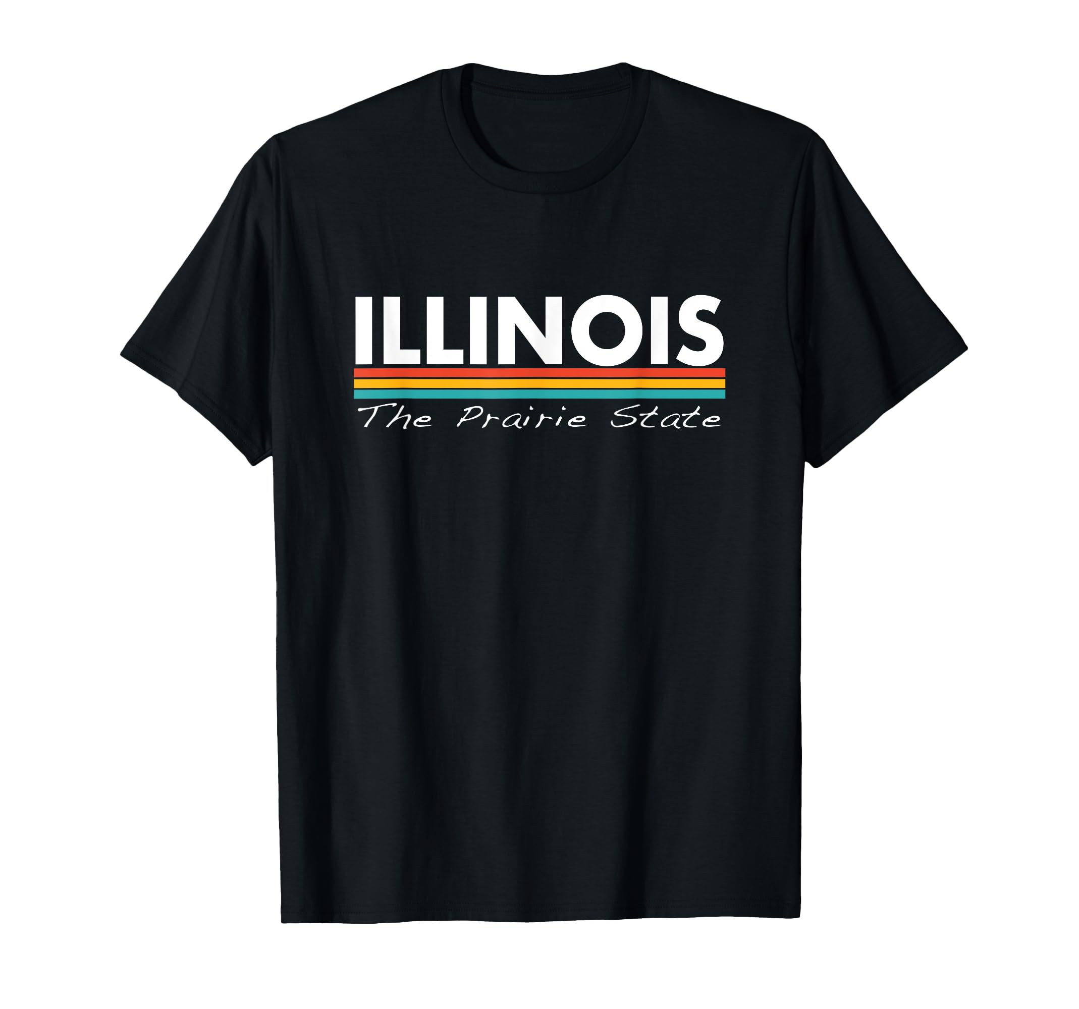 Illinois Prairie State Stripes T-Shirt - Trendy Graphic Unisex - T-Shirt, Sweatshirt, Hoodie