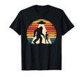 Bigfoot Alien Ufo Sunset Funny T-Shirt - Aesthetic Graphic Unisex - T-Shirt, Sweatshirt, Hoodie
