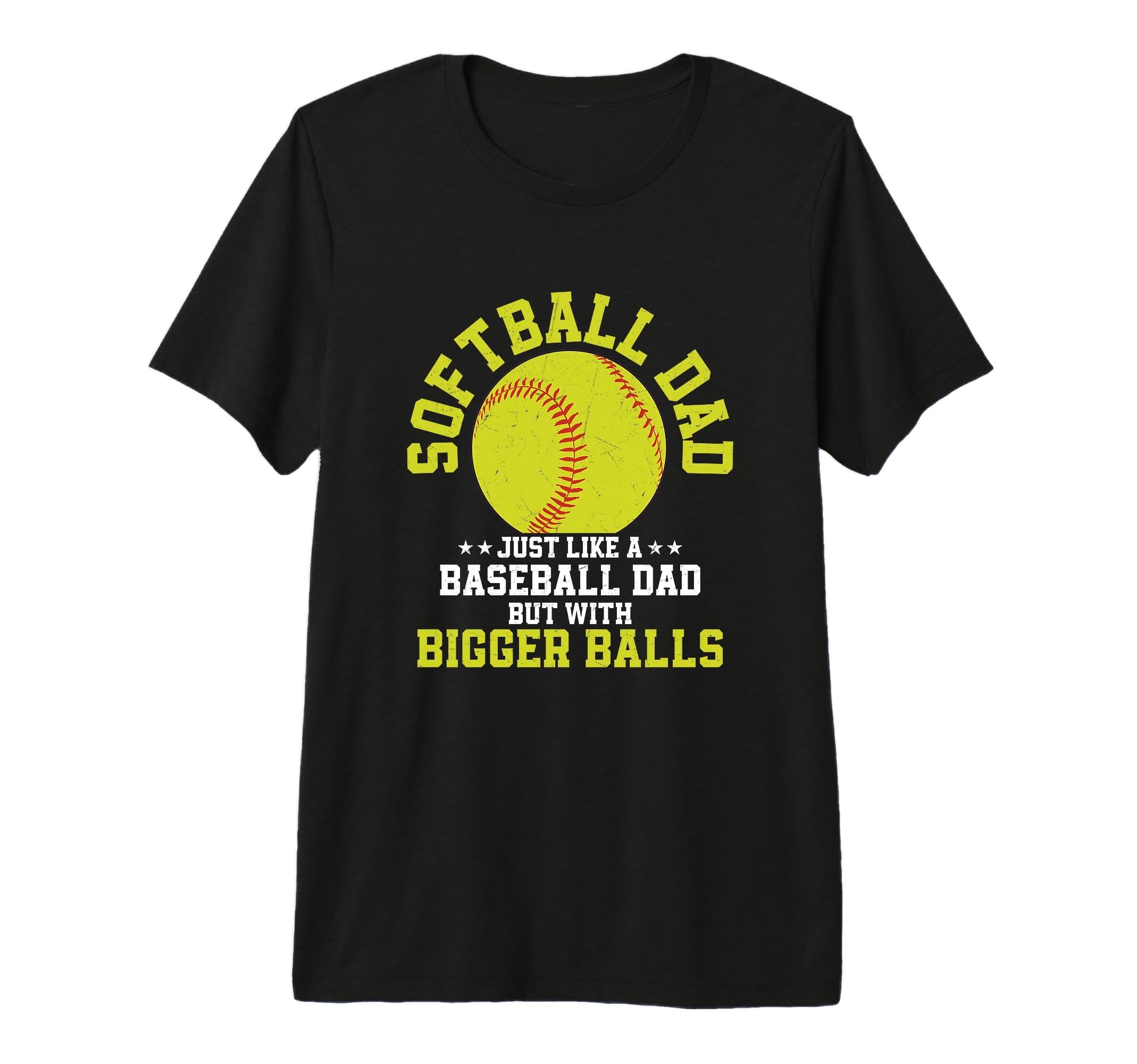 Softball Dad Team Baseball Tri T-Shirt - Fun Novelty Design for Adults - T-Shirt, Sweatshirt, Hoodie