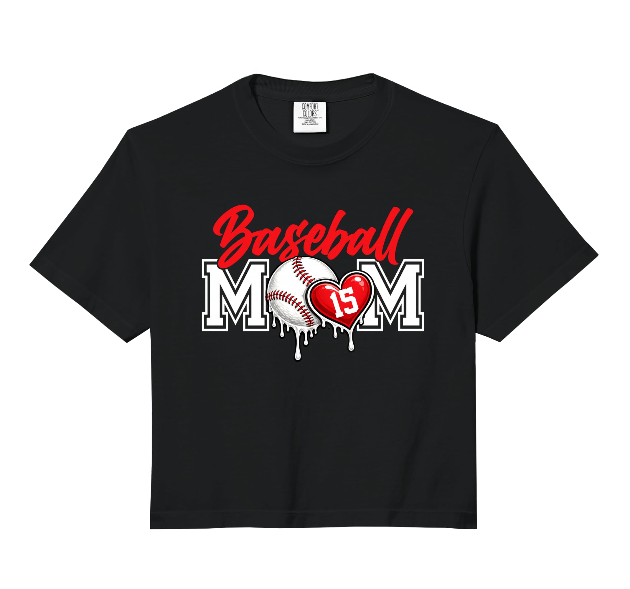 Personalized Proud Mom Jersey Number 15 Hoodie - Novelty Apparel Unisex - T-Shirt, Sweatshirt, Hoodie