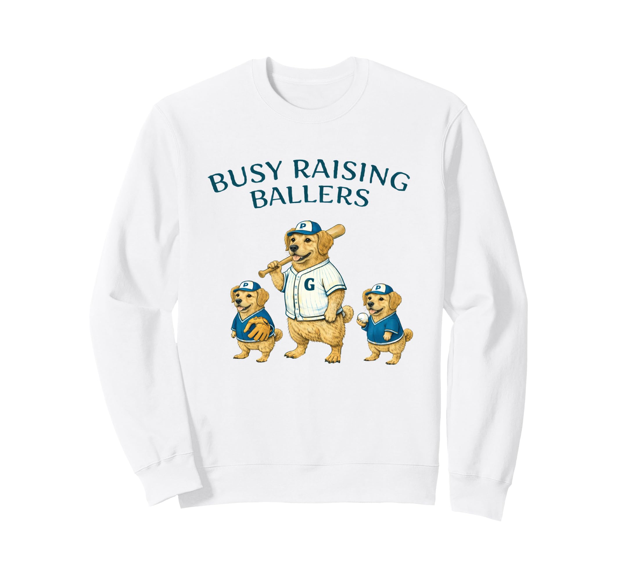 Busy Raising Baller Baseball Sweatshirt - Streetwear Style Men Women - T-Shirt, Sweatshirt, Hoodie