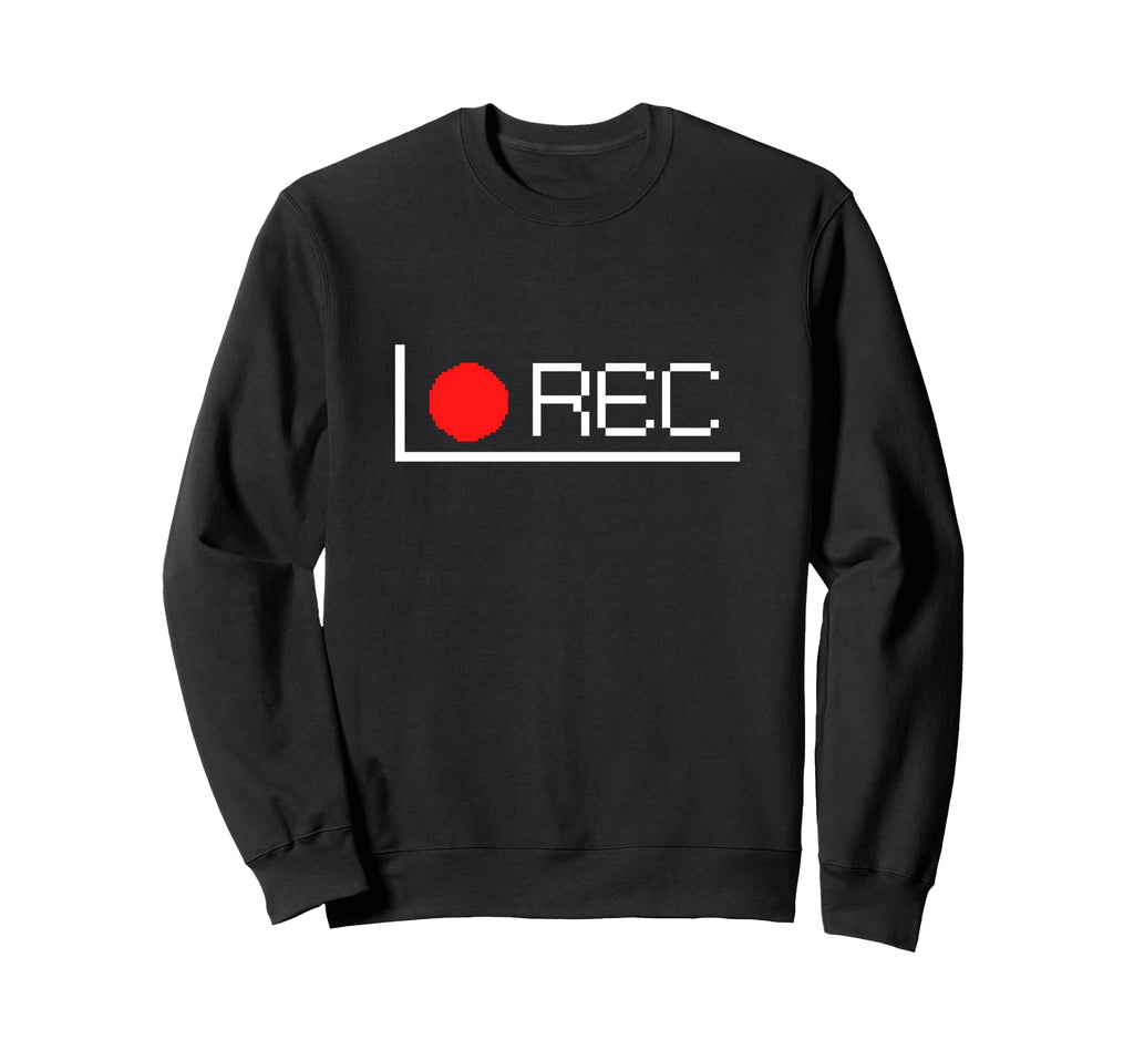 Rec Oldschool Video Camcorder Sweatshirt - Unique Graphic Men Women - T-Shirt, Sweatshirt, Hoodie