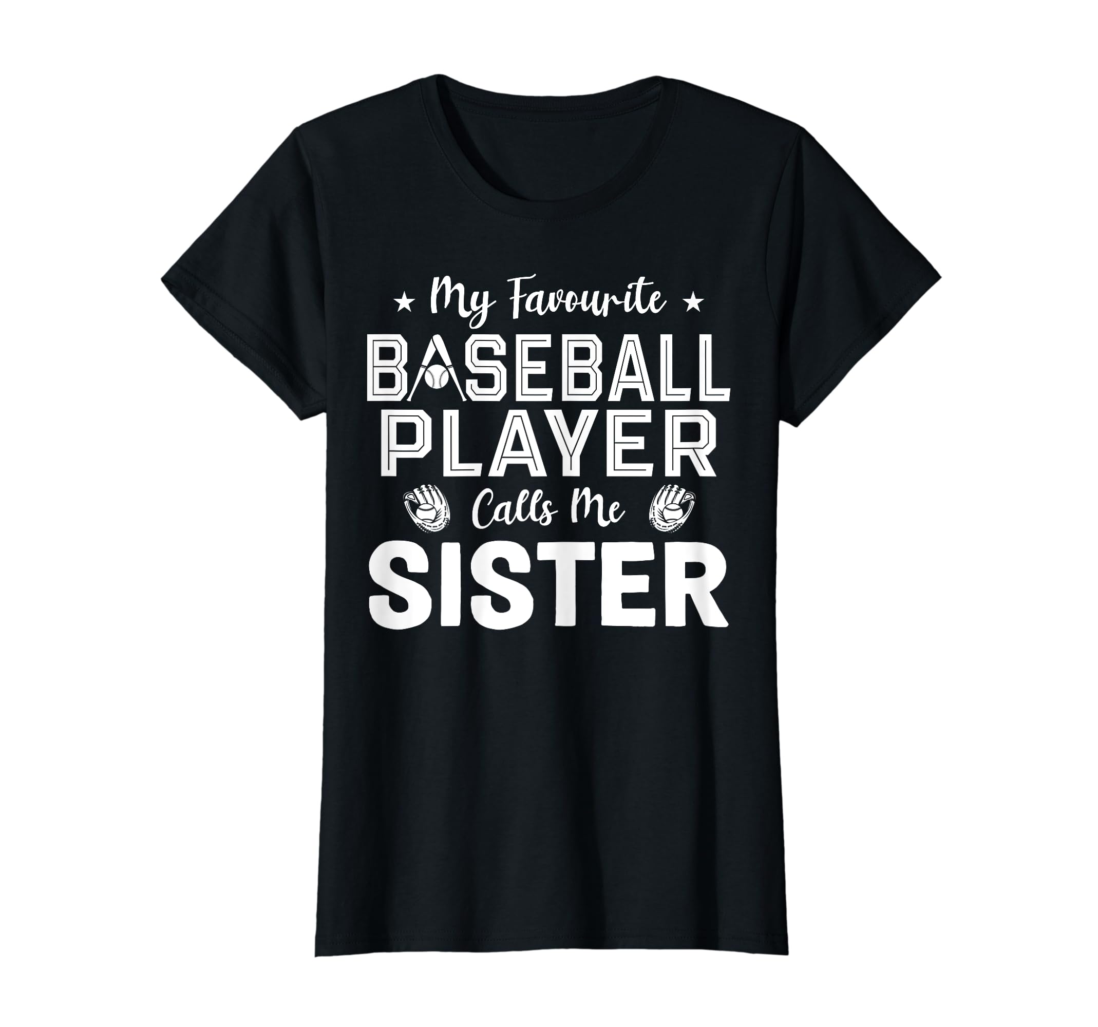 Sister Baseball Player Baseball T-Shirt - Unique Graphic for Adults - T-Shirt, Sweatshirt, Hoodie