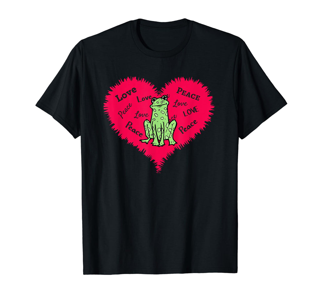 Adorable Peace Love Frogs Peace T-Shirt - Fun Novelty Design Men Women - T-Shirt, Sweatshirt, Hoodie