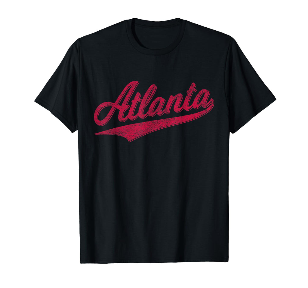 Atlanta Georgia Varsity Script T-Shirt - Custom Art Print for Adults - T-Shirt, Sweatshirt, Hoodie