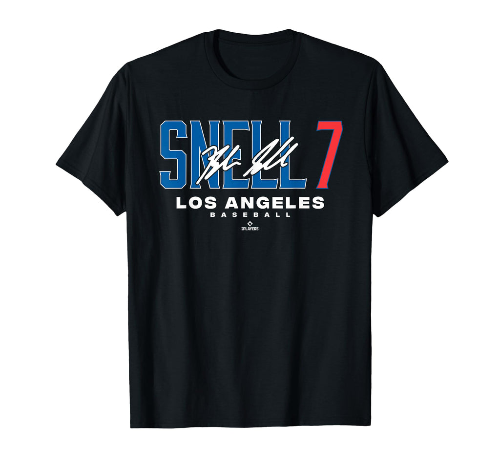 Name Number City Blake Snell 7 Los T-Shirt - Minimalist Print Unisex - T-Shirt, Sweatshirt, Hoodie