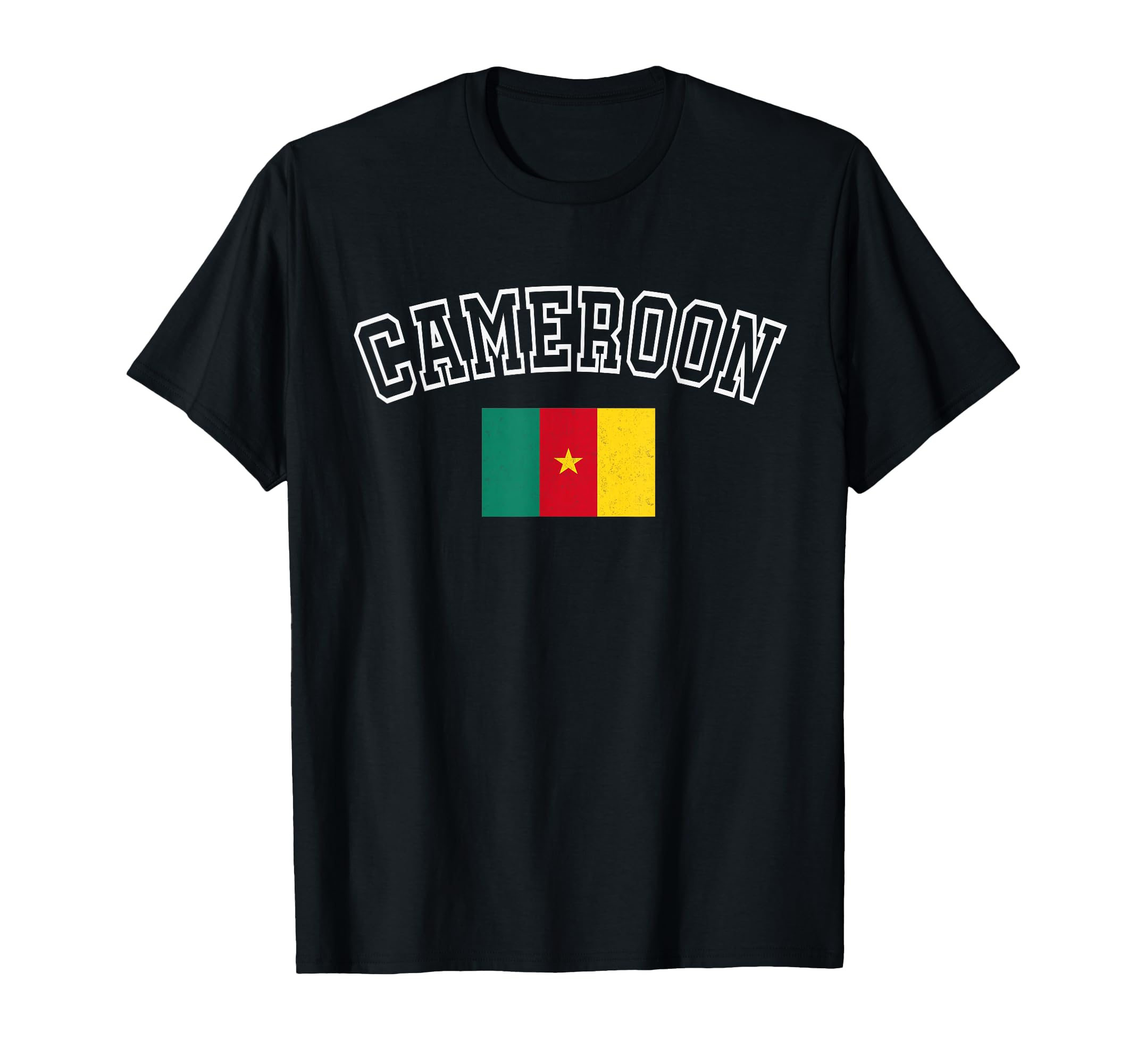Cameroon Flag Distressed Heritage T-Shirt - Trendy Graphic for Adults - T-Shirt, Sweatshirt, Hoodie