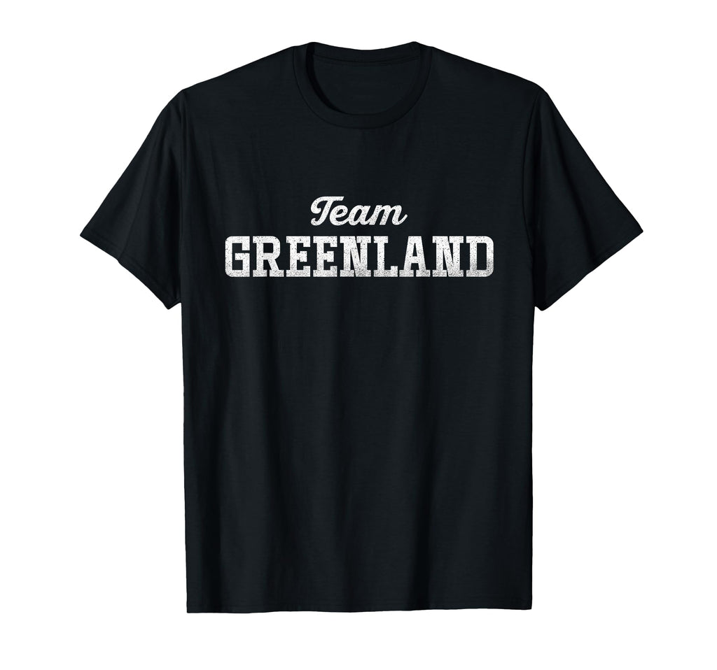 Team Greenland Distressed Support T-Shirt - Graphic Print Unisex - T-Shirt, Sweatshirt, Hoodie