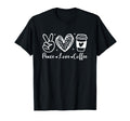 Leopard Peace Love Coffee Lovers T-Shirt - Aesthetic Graphic for Adults - T-Shirt, Sweatshirt, Hoodie