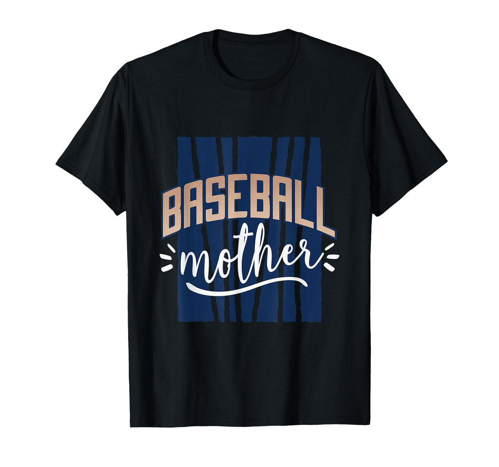 Baseball Mother Mom Baseball Fan T-Shirt - Custom Art Print Men Women - T-Shirt, Sweatshirt, Hoodie