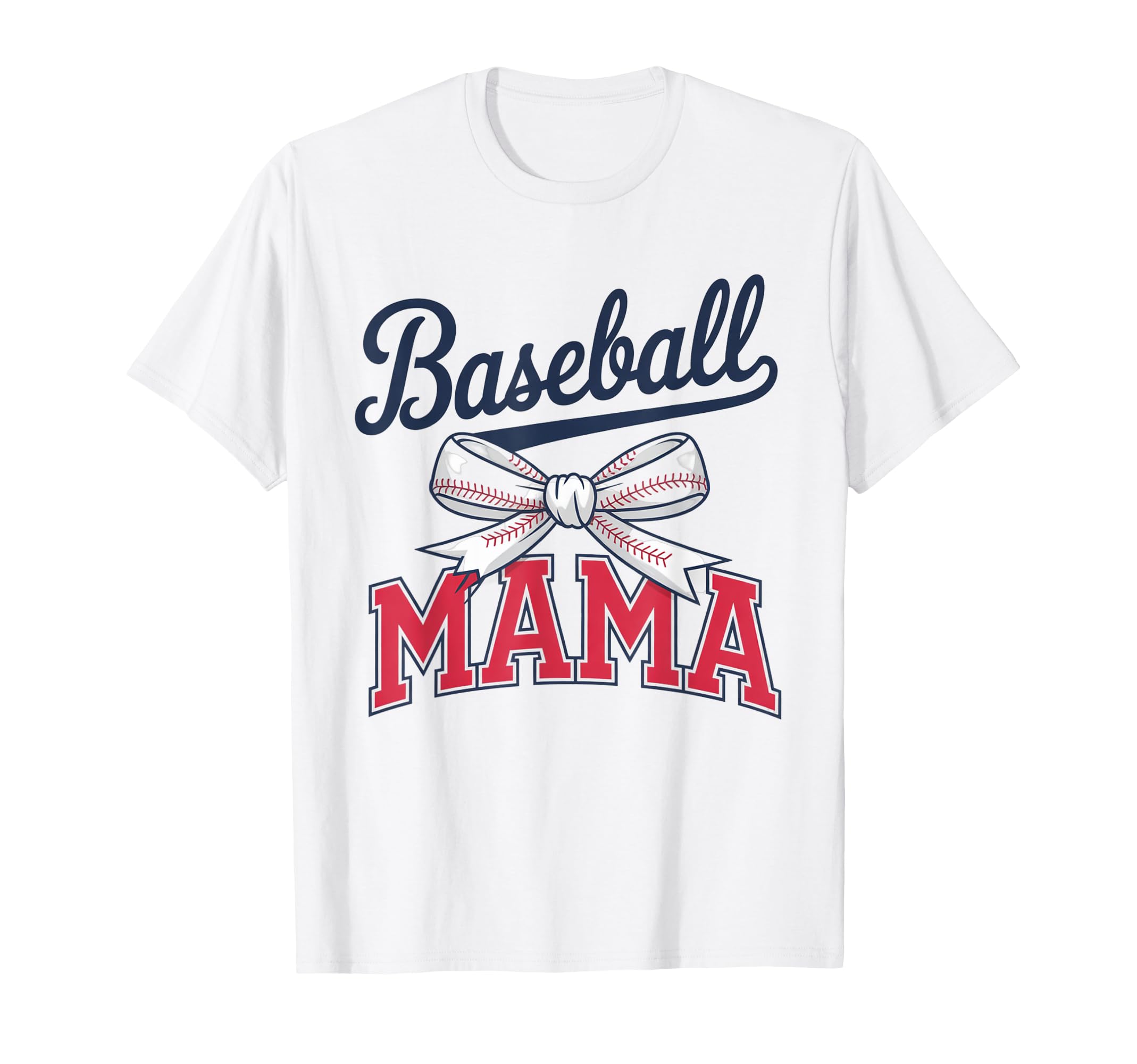 Coquette Bow American Baseball Mom T-Shirt - Fun Novelty Design Men Women - T-Shirt, Sweatshirt, Hoodie