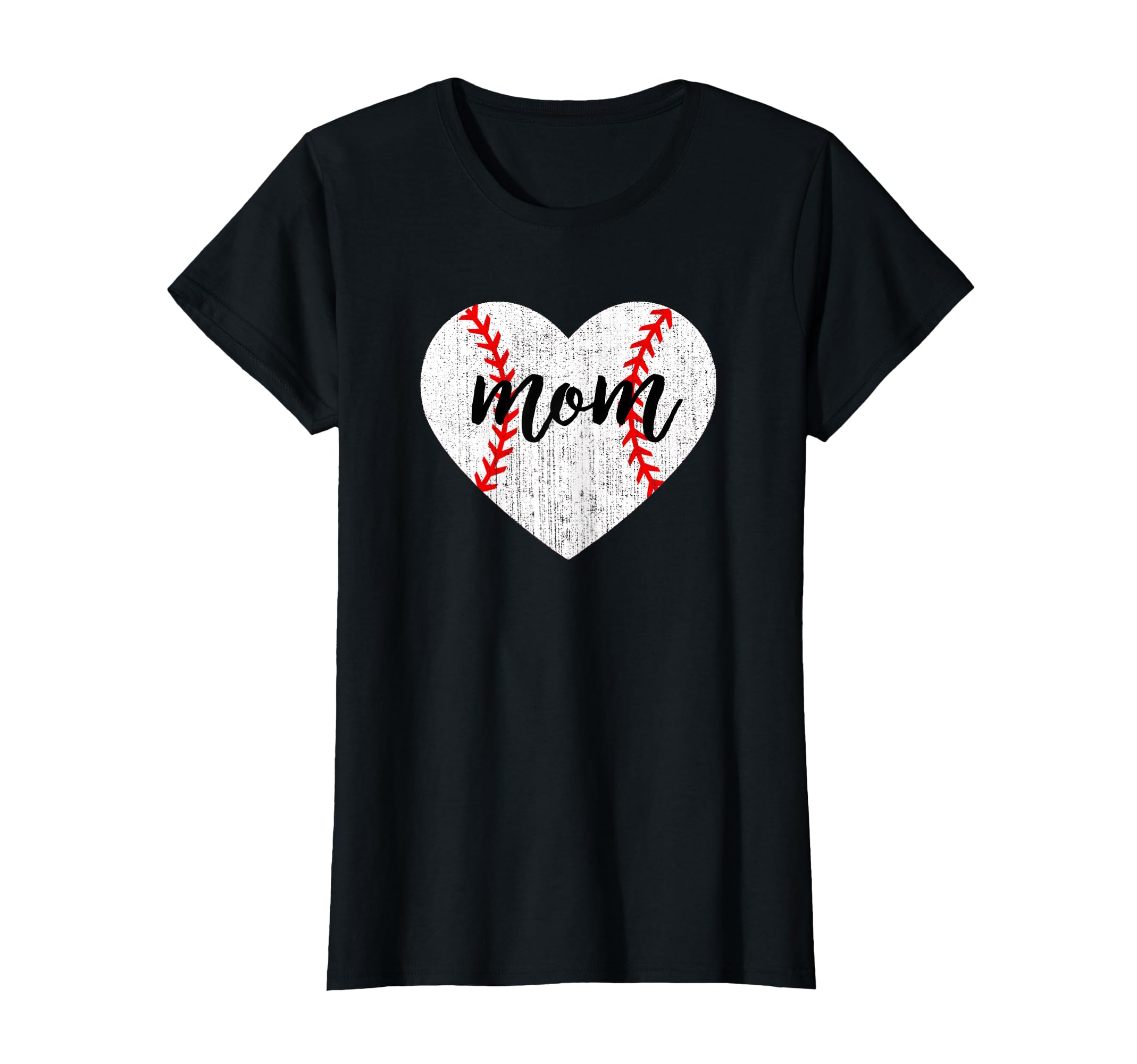 Baseball Mom Love Sports Mama Heart T-Shirt - Graphic Print for Adults - T-Shirt, Sweatshirt, Hoodie