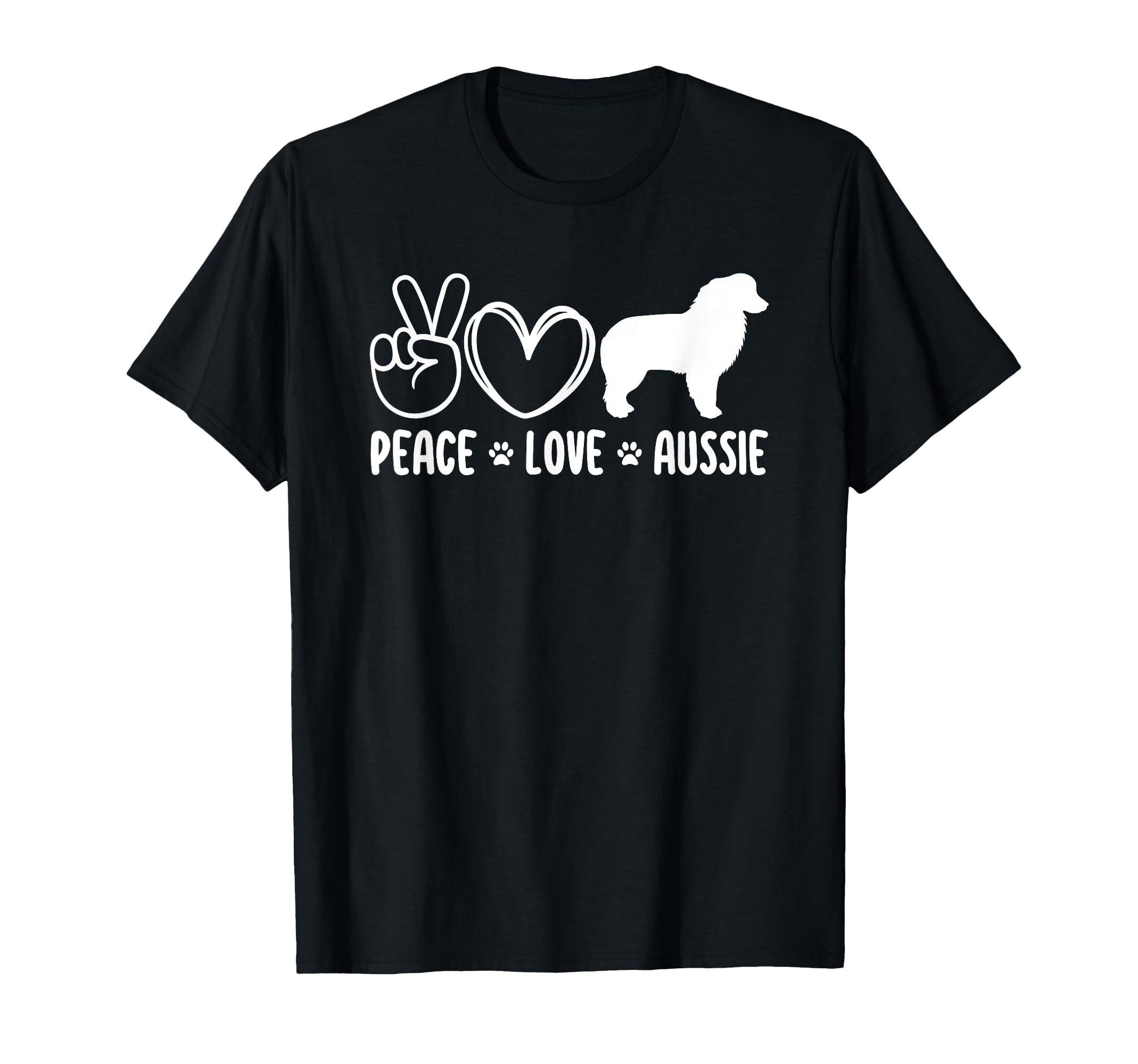 Peace Love Aussie Australian T-Shirt - Casual Everyday Wear Unisex - T-Shirt, Sweatshirt, Hoodie
