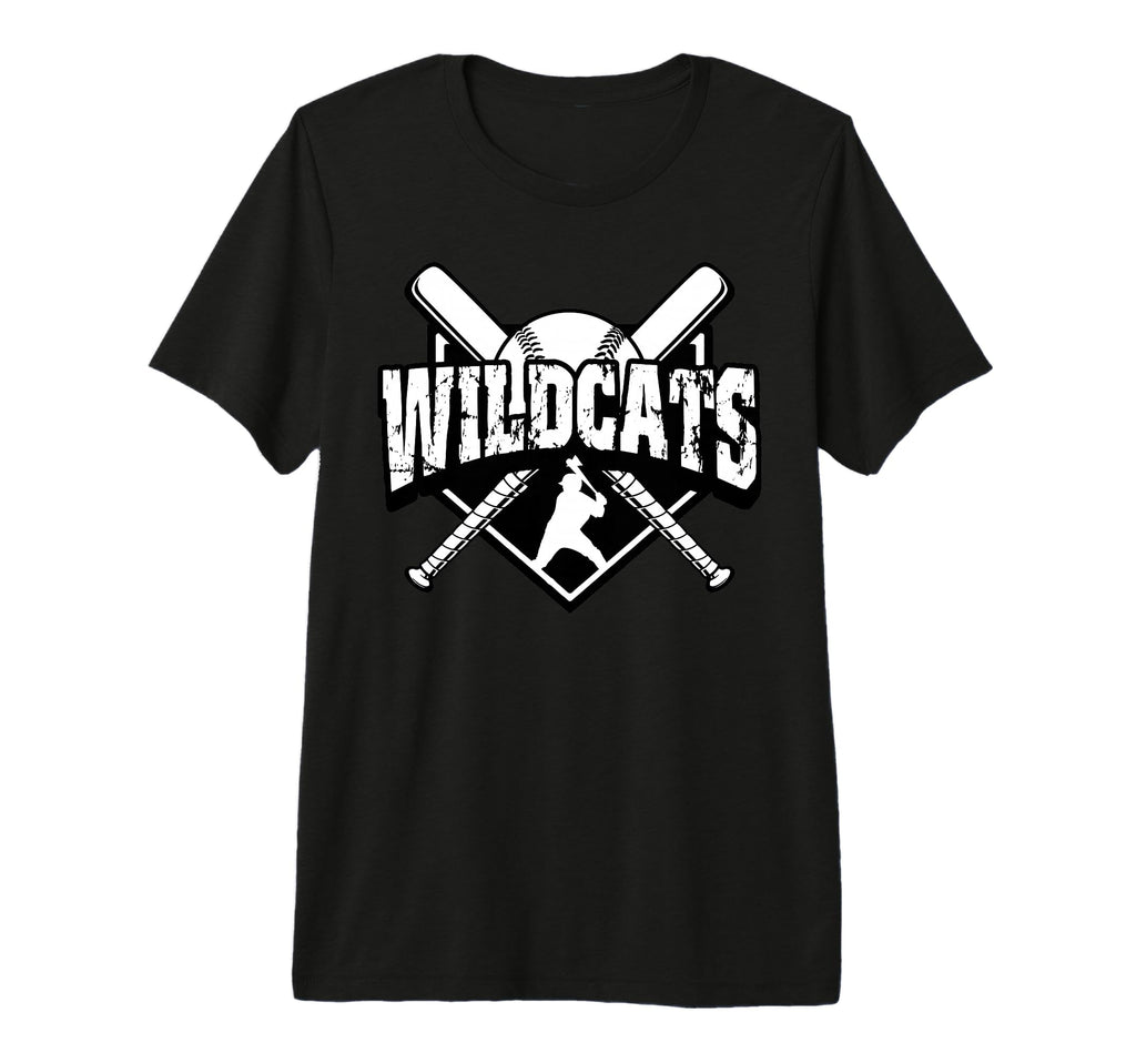 Wildcats Baseball Back To School T-Shirt - Minimalist Print Men Women - T-Shirt, Sweatshirt, Hoodie
