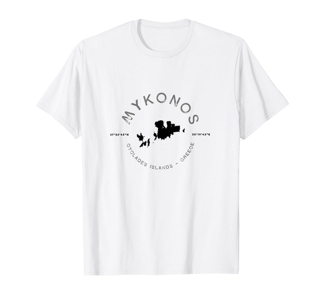 Mykonos Greece T T-Shirt - Custom Art Print Unisex - T-Shirt, Sweatshirt, Hoodie
