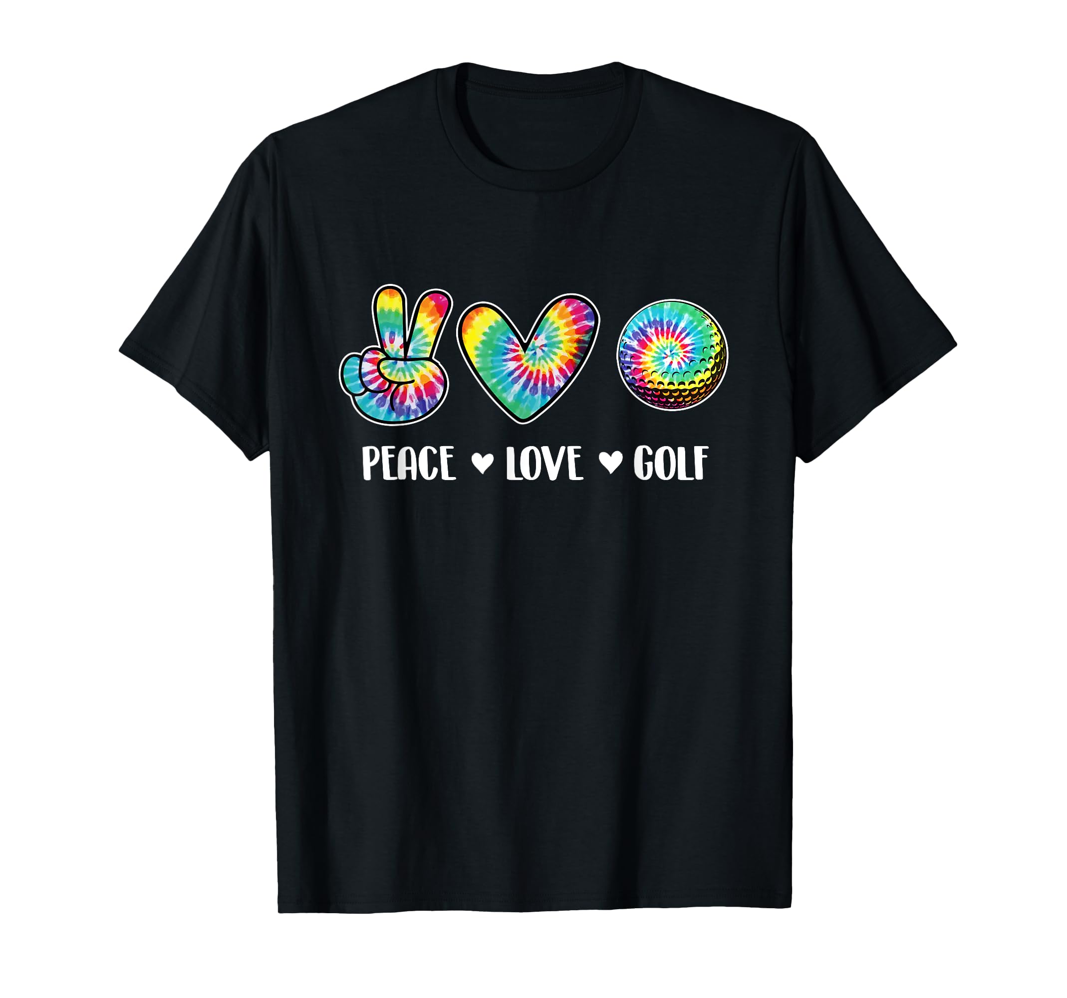 Peace Love Golf Golf Lover Golfer Golfing T-Shirt - Unique Graphic Unisex - T-Shirt, Sweatshirt, Hoodie