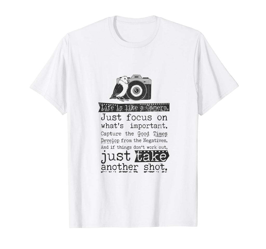 Life Is Like Camera Photographer T-Shirt - Aesthetic Graphic for Adults - T-Shirt, Sweatshirt, Hoodie